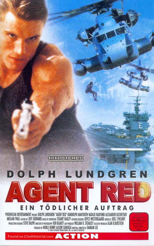 Agent Red - German VHS movie cover