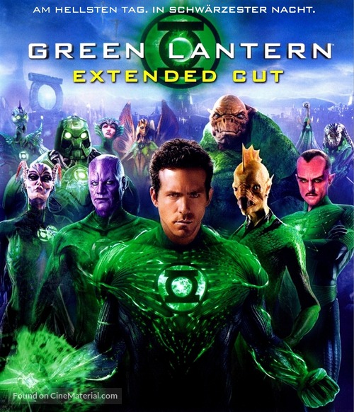 Green Lantern - German Blu-Ray movie cover