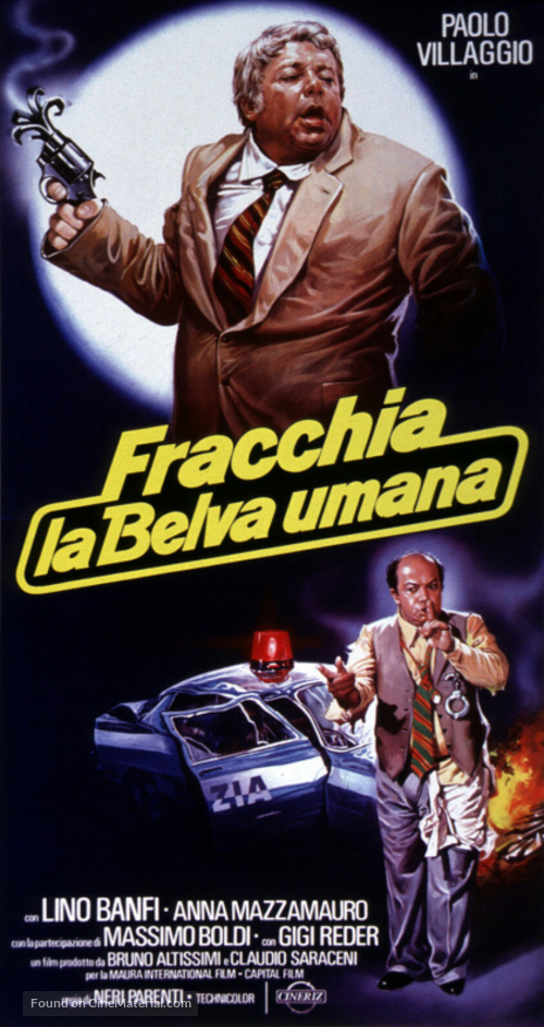 Fracchia la belva umana - Italian Theatrical movie poster