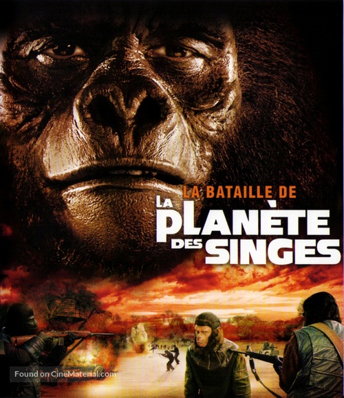 Battle for the Planet of the Apes - French Blu-Ray movie cover