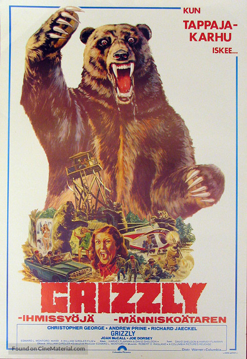 Grizzly - Finnish Movie Poster