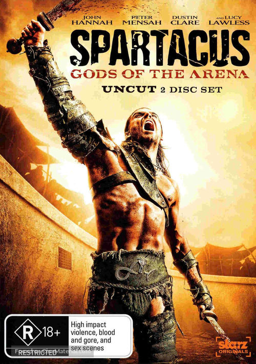 &quot;Spartacus: Gods of the Arena&quot; - Australian DVD movie cover