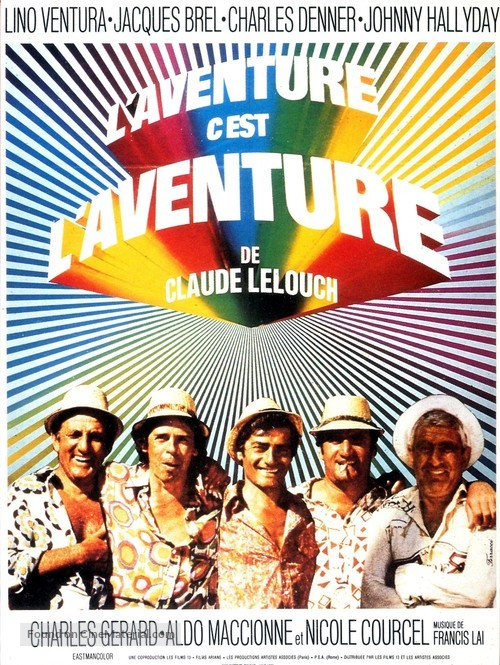 Aventure, c&#039;est l&#039;aventure, L&#039; - French Movie Poster