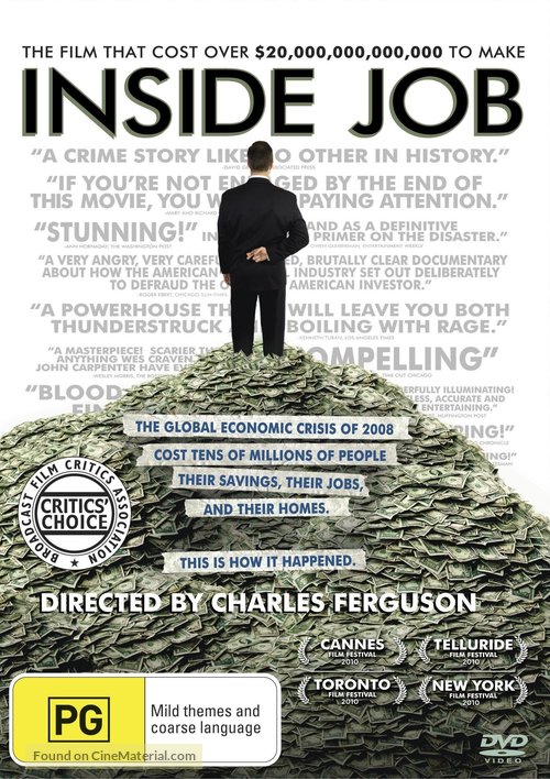 Inside Job - Australian DVD movie cover