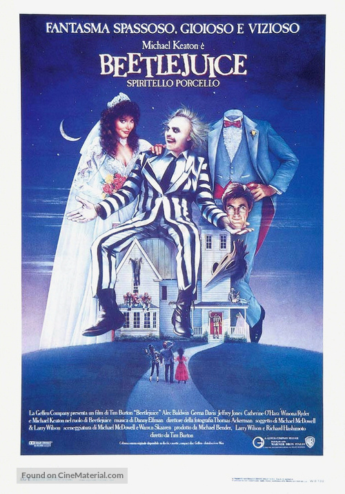 Beetle Juice - Italian Theatrical movie poster