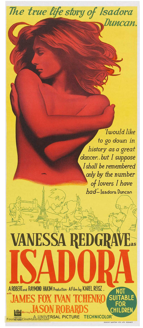Isadora - Australian Movie Poster