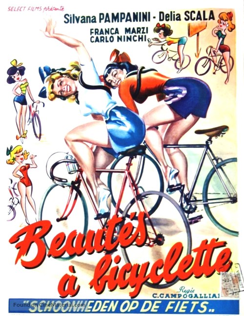 Bellezze in bicicletta - Belgian Movie Poster