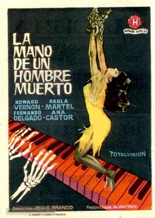La mano de un hombre muerto - Spanish Movie Poster