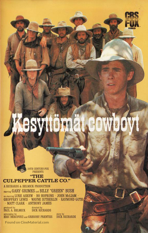 The Culpepper Cattle Co. - Finnish VHS movie cover