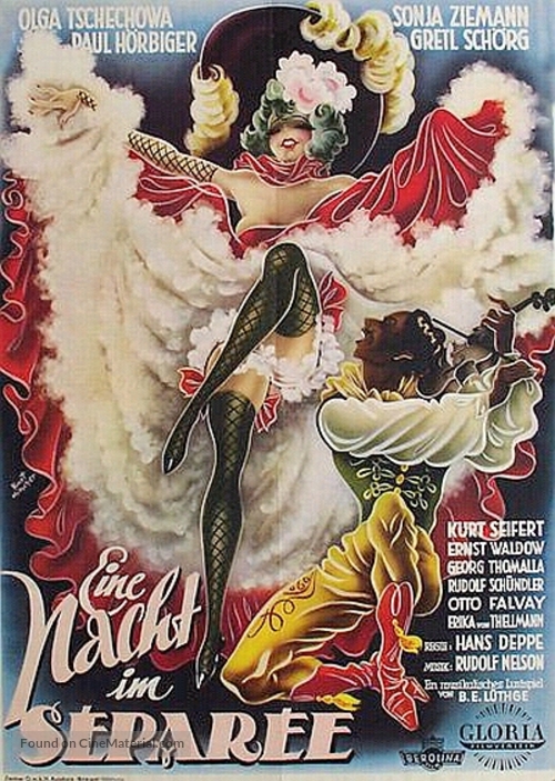 Eine Nacht im Separee - German Movie Poster