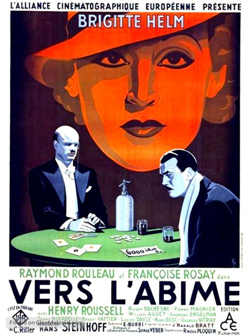 Vers l&#039;ab&icirc;me - French Movie Poster