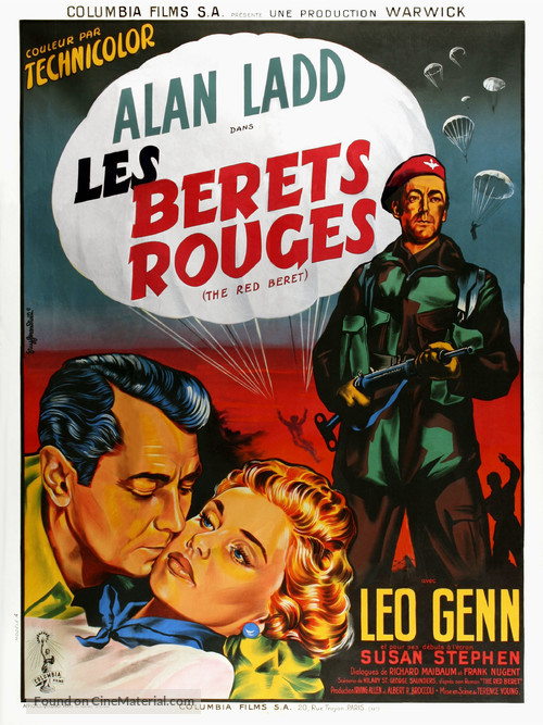 The Red Beret - French Movie Poster