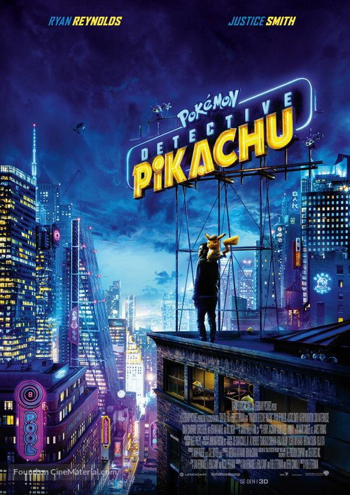 Pok&eacute;mon: Detective Pikachu - Swedish Movie Poster