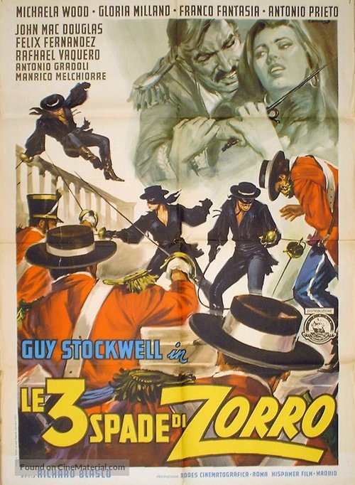 Le tre spade di Zorro - Italian Movie Poster