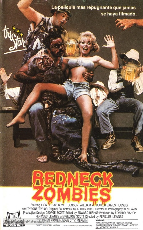 Redneck Zombies - Spanish VHS movie cover
