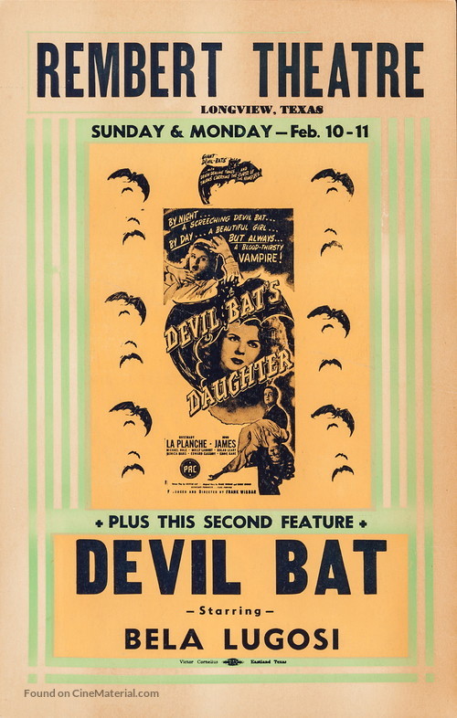 Devil Bat&#039;s Daughter - Combo movie poster