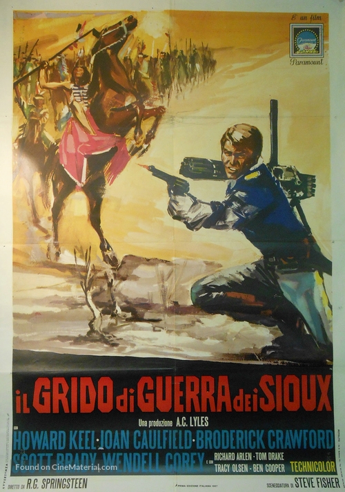Red Tomahawk - Italian Movie Poster