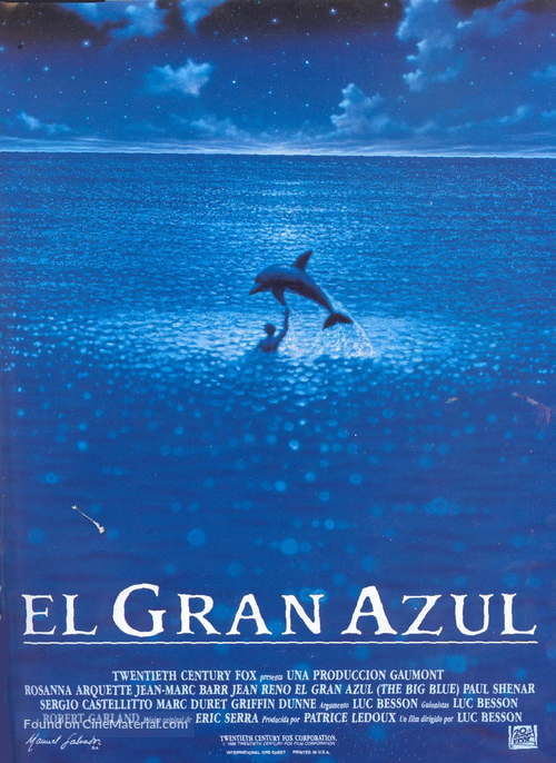 Le grand bleu - Spanish Movie Poster