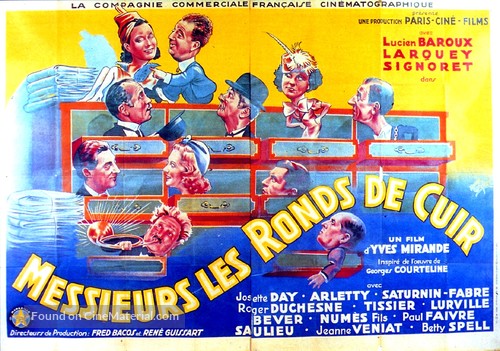 Messieurs les ronds de cuir - French Movie Poster