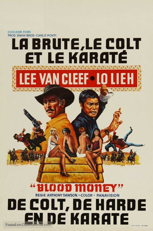 El k&aacute;rate, el Colt y el impostor - Belgian Movie Poster