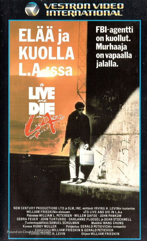 To Live and Die in L.A. - Finnish VHS movie cover