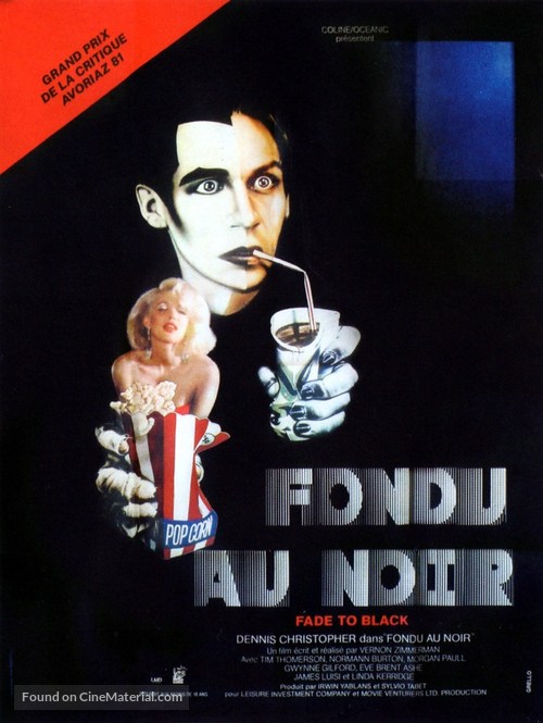 Fade to Black - French Movie Poster