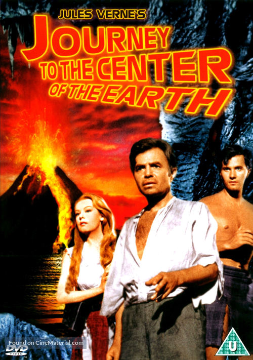 Journey to the Center of the Earth - British DVD movie cover