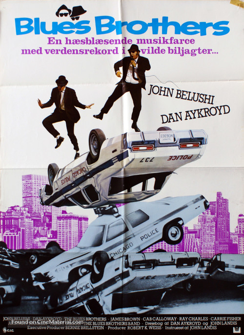 The Blues Brothers - Danish Movie Poster