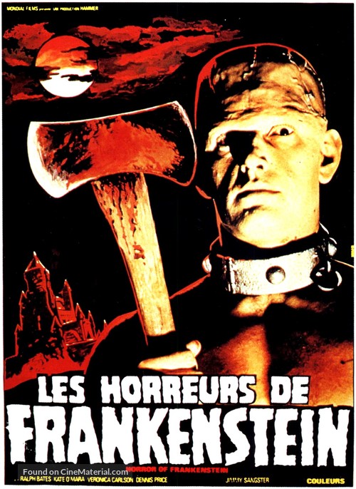 The Horror of Frankenstein - French Movie Poster