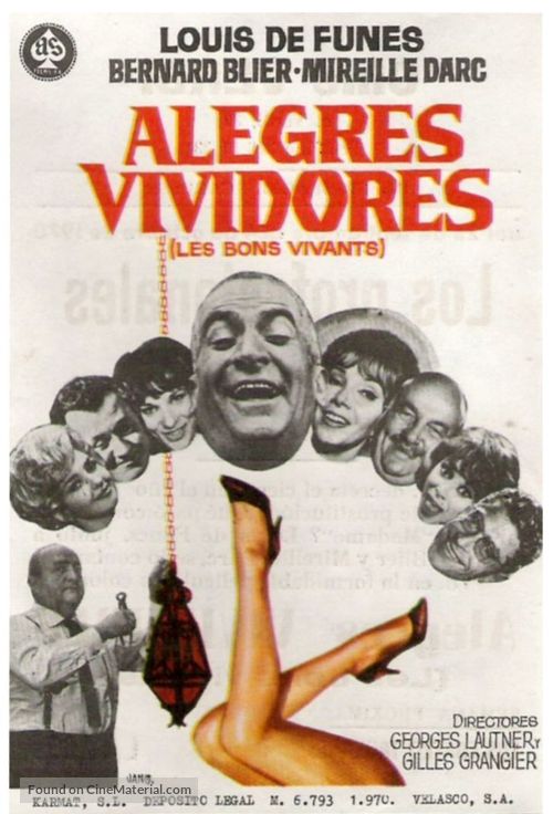 Les bons vivants - Spanish Movie Poster