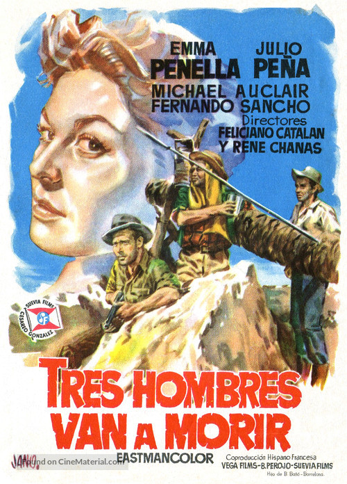 Tres hombres van a morir - Spanish Movie Poster