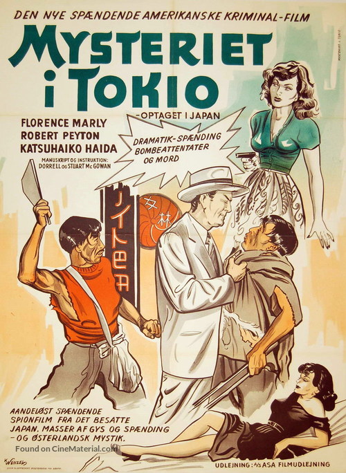 Tokyo File 212 - Danish Movie Poster