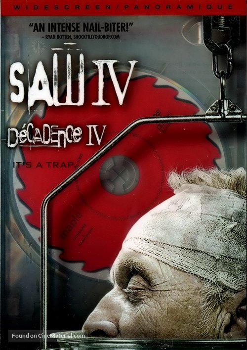 Saw IV - Canadian Movie Cover