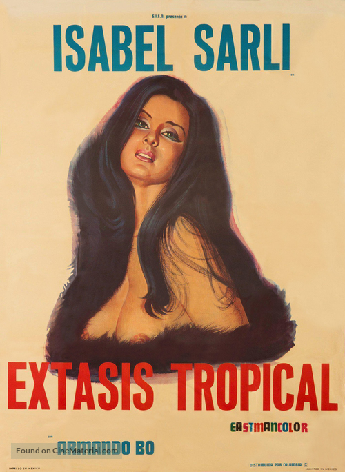 &Eacute;xtasis tropical - Mexican Movie Poster