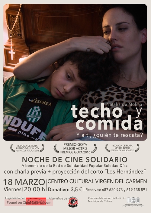 Techo y comida - Spanish Movie Poster