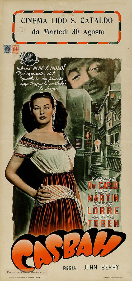 Casbah - Italian Movie Poster