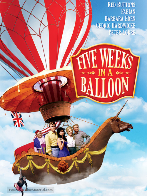 Five Weeks in a Balloon - DVD movie cover