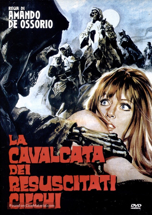 El ataque de los muertos sin ojos - Italian DVD movie cover