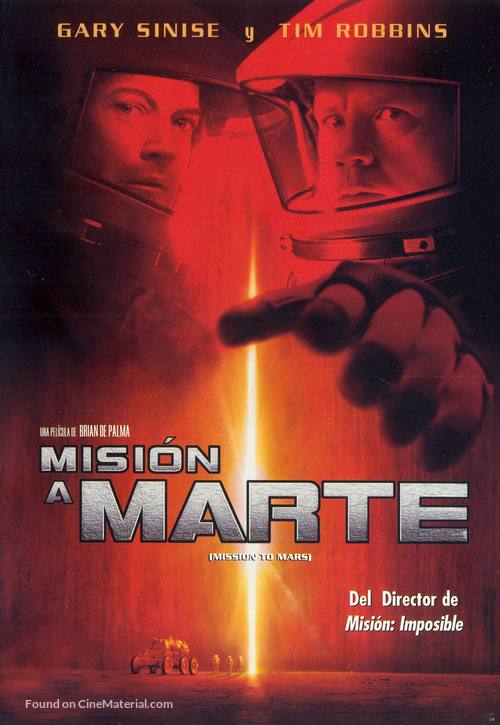 Mission To Mars - Argentinian DVD movie cover