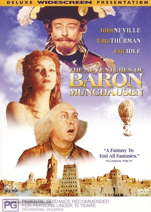 The Adventures of Baron Munchausen - Australian Movie Cover