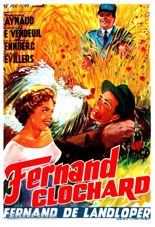 Fernand clochard - Belgian Movie Poster