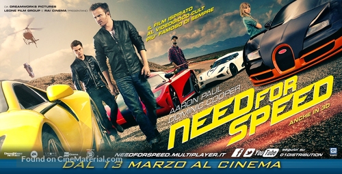 Need for Speed - Italian Movie Poster