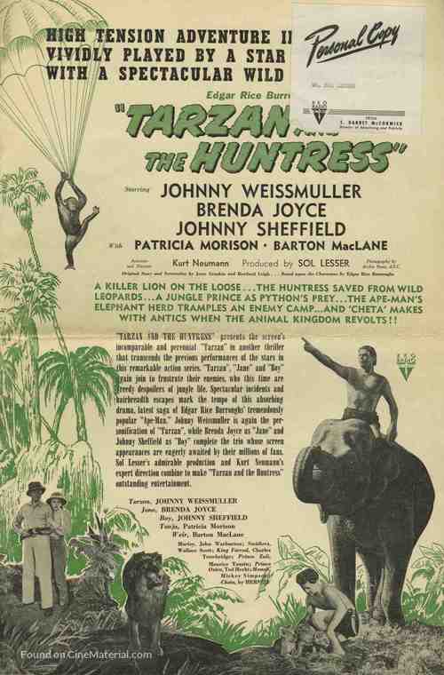 Tarzan and the Huntress - poster