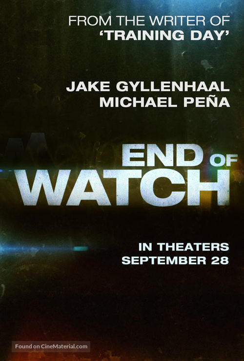 End of Watch - Movie Poster