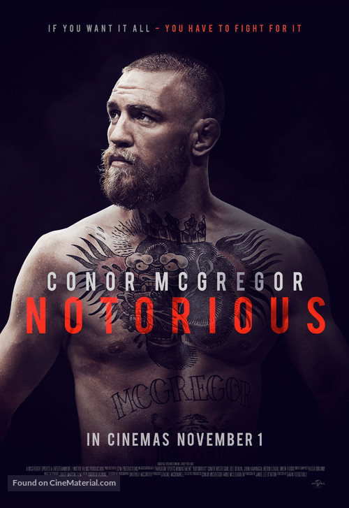 Conor McGregor: Notorious - Irish Movie Poster