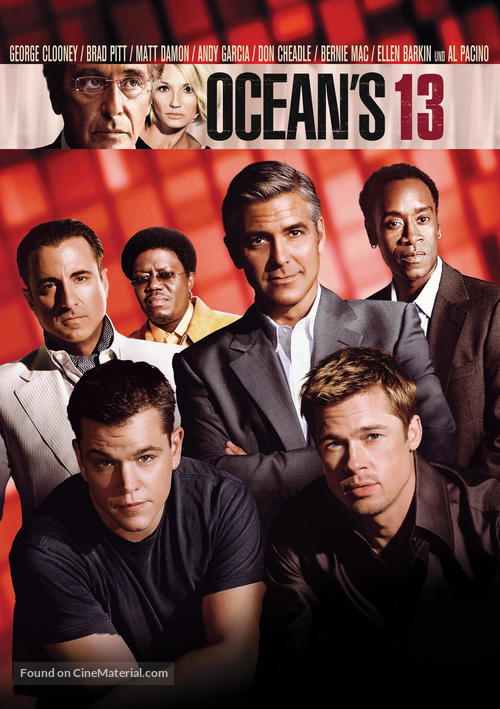 Ocean&#039;s Thirteen - German DVD movie cover