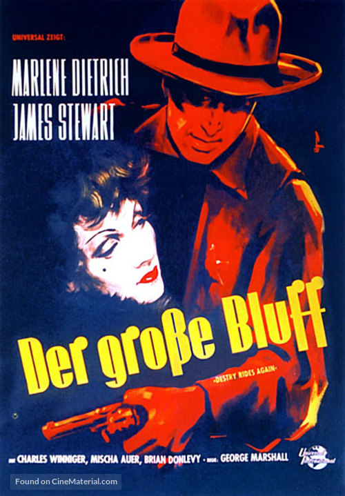 Destry Rides Again - German Movie Poster