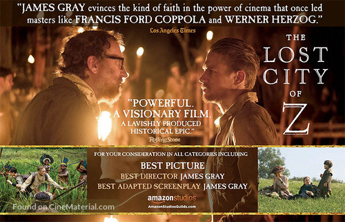 The Lost City of Z - For your consideration movie poster