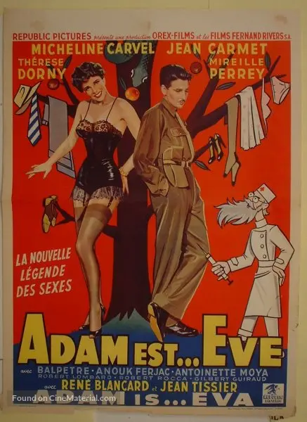 Adam est... &Egrave;ve - Belgian Movie Poster