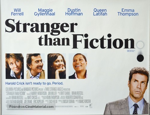 Stranger Than Fiction - British Movie Poster